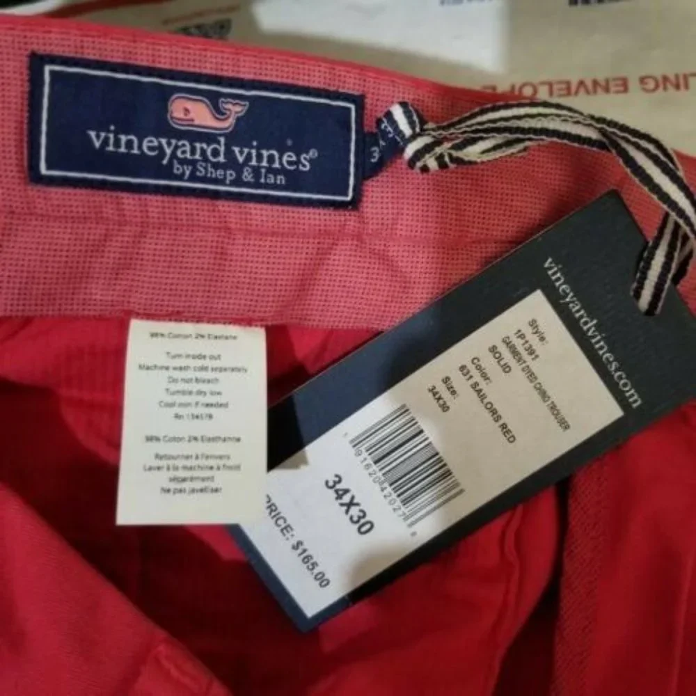 Vineyard Vines Men's Coral Pink Chinos